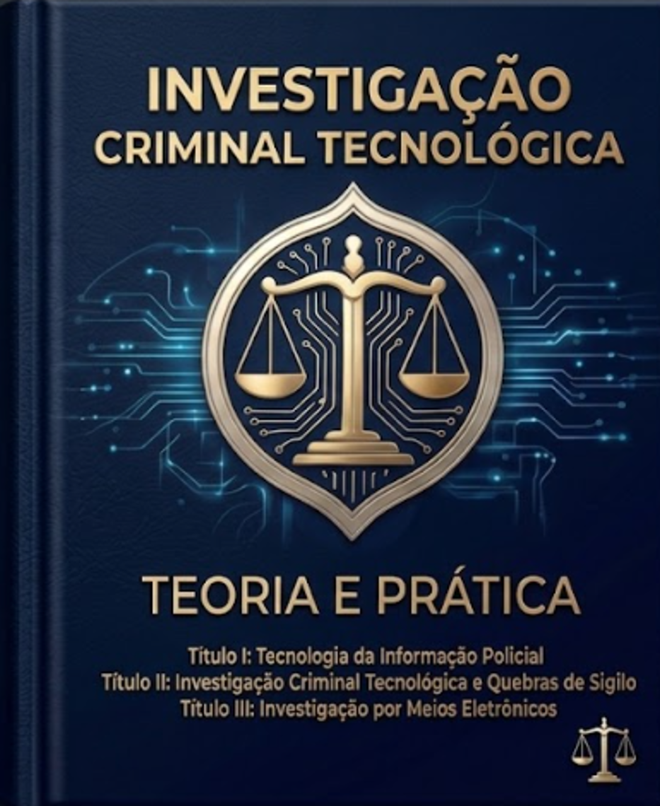 Capa da apostila Investigação Criminal Tecnológica — Teoria e Prática